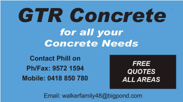 Listing for GTR Concrete