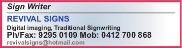 Category listing for Sign Writers